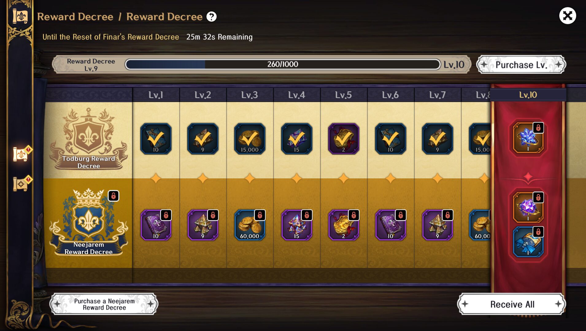 ASTRA: Knights of Veda Reward Decree