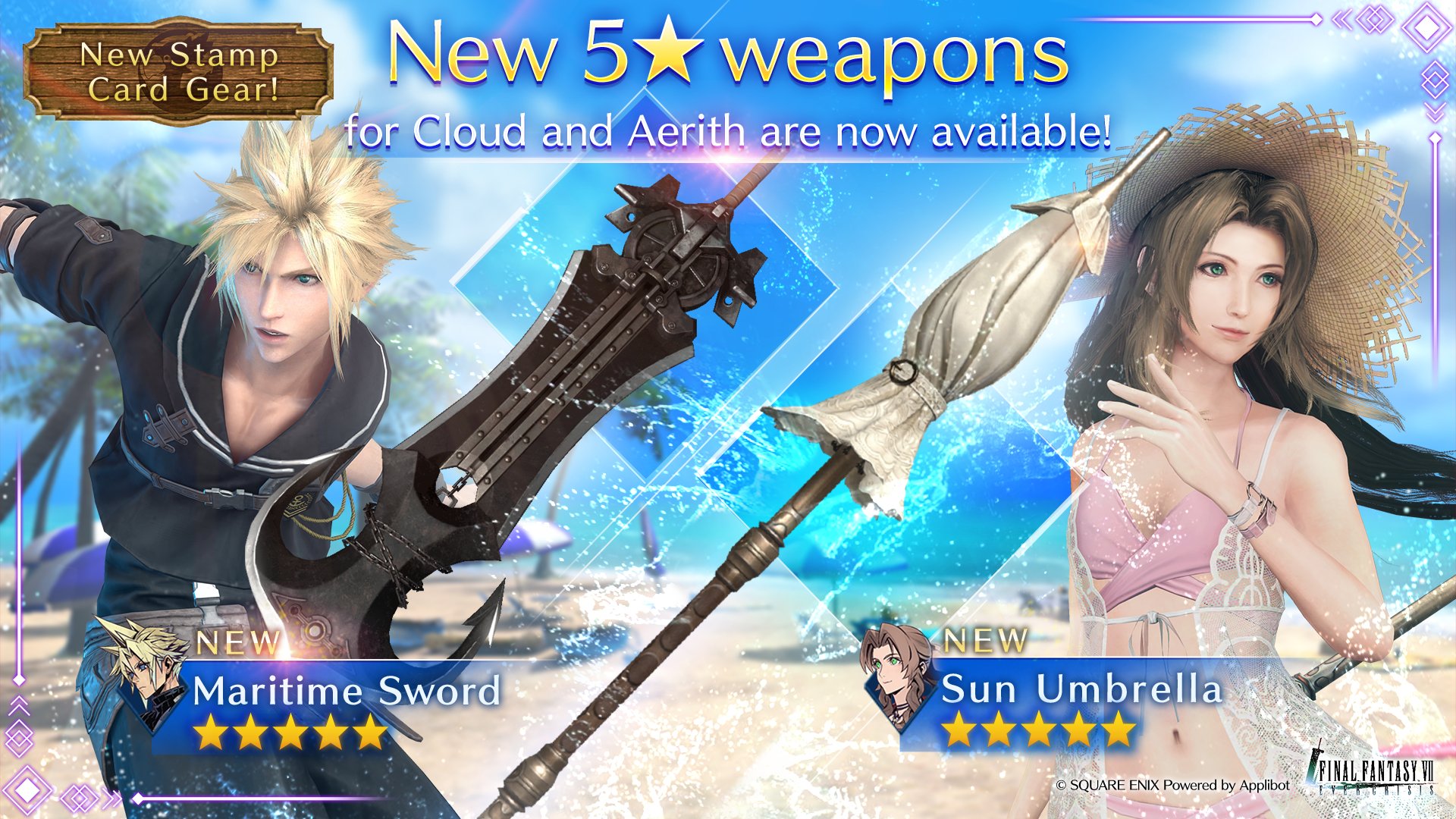 Maritime Sword (Cloud) and Sun Umbrella (Aerith)