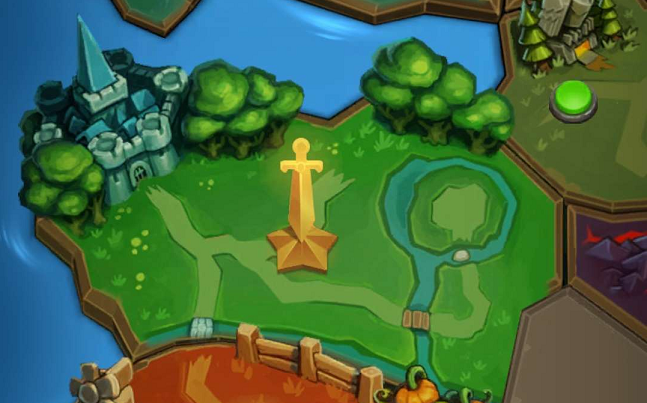 Once all Heroic Missions in the area are completed, you will get a visual golden sword statue on the map marking your victory.