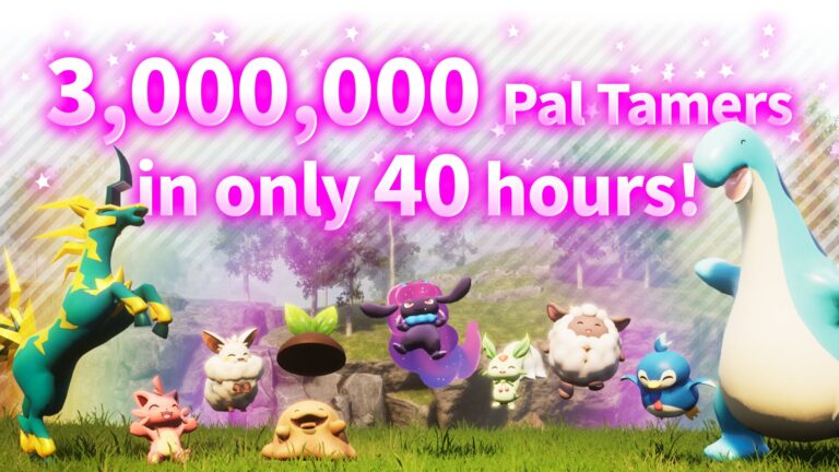 Palworld is the Most Played and Top Selling Game in the World Right Now: Over 3 Million Copies Sold in 40 Hours